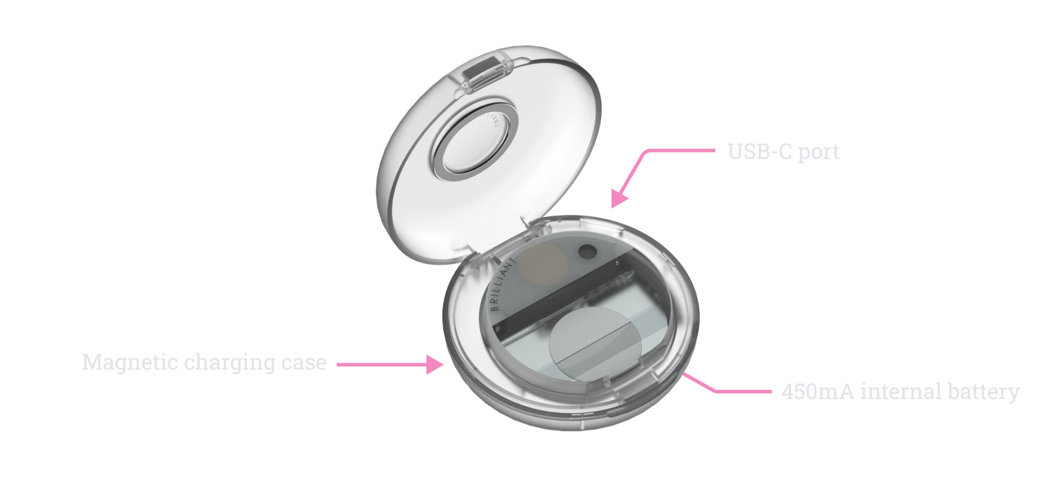 Annotation of the Monocle charging case